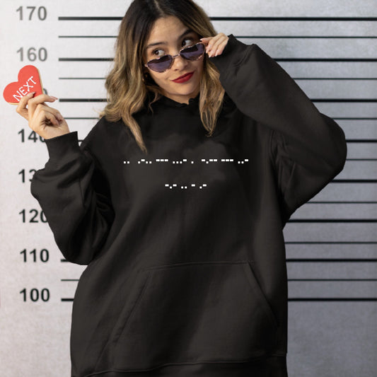 I Love You Moss Code Sweatshirt- It's Our Secret Custom Sweatshirts