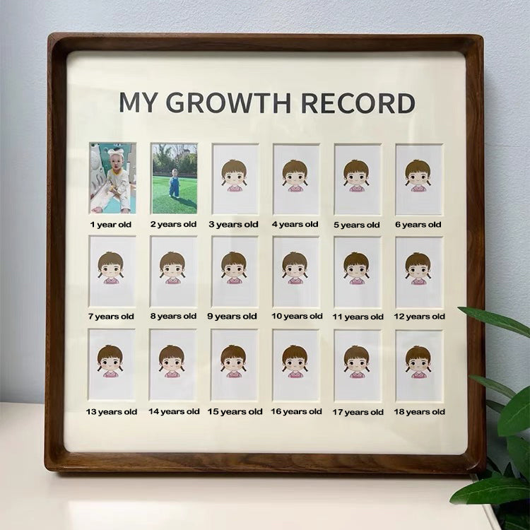 Custom Birth Through 18 Photo Frame for Children