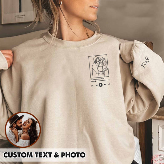 Custom Photo Sweatshirt Couple hoodie perfect Gift For Him