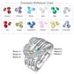 Customized Heart Birthstone Ring