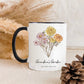 Birth Flower Mug Custom  Family Bouquet Gift