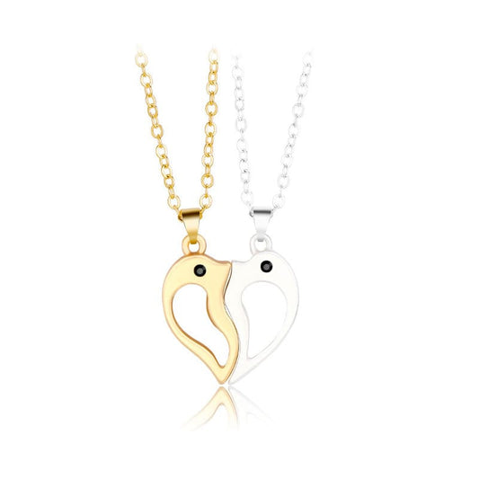 Dolphin Love Magnetic Attract Necklace Set