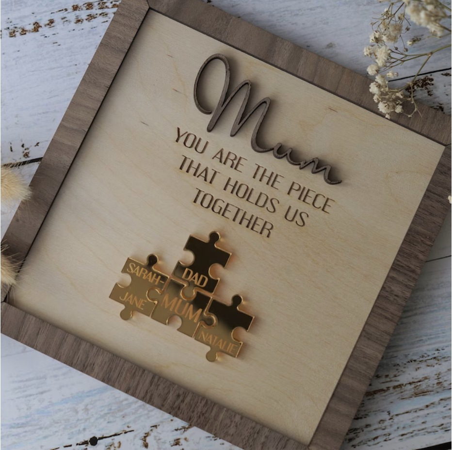 Personalized Wooden Puzzle Sign