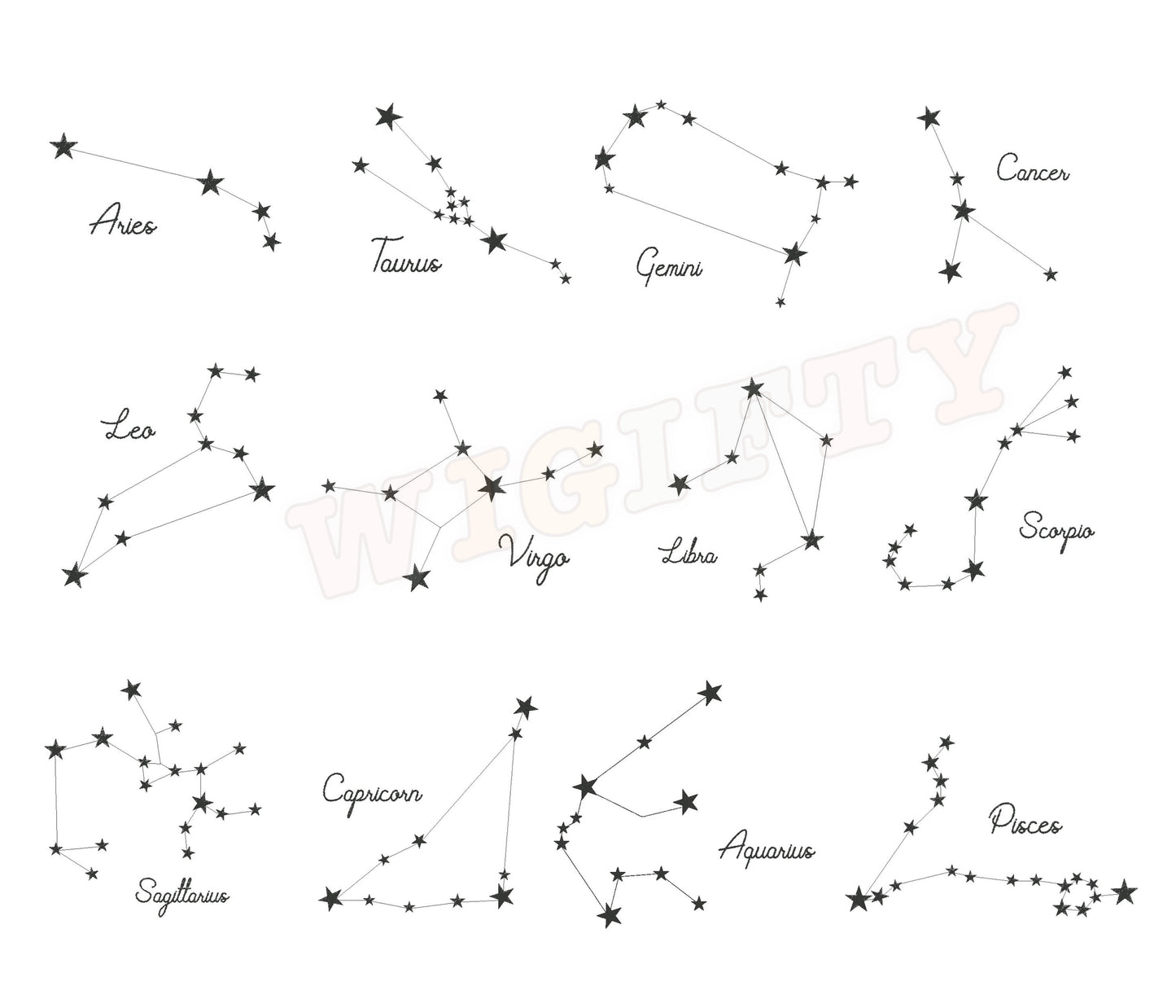 Personalisation Roman date constellation Hoodie Embroidery