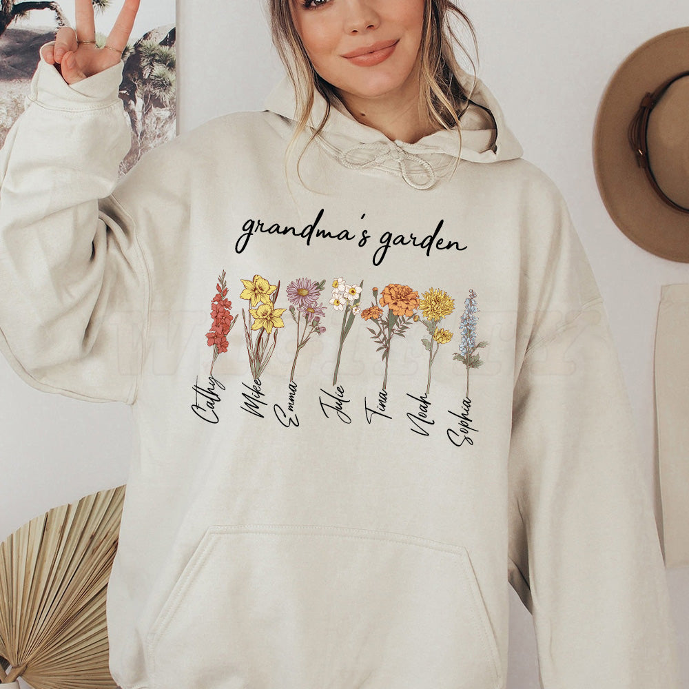 💫Mom's Garden is Her Children Customized Hoodie/Crewneck