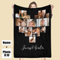 Custom 10 Photos Fleece Blankets Names Blanket For Couple💞