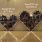 Custom Heart Shape Photo Collage Lamp with Photos