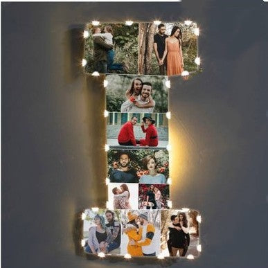 ✨Personalized Letter Photo Collage Lamp Letter  M