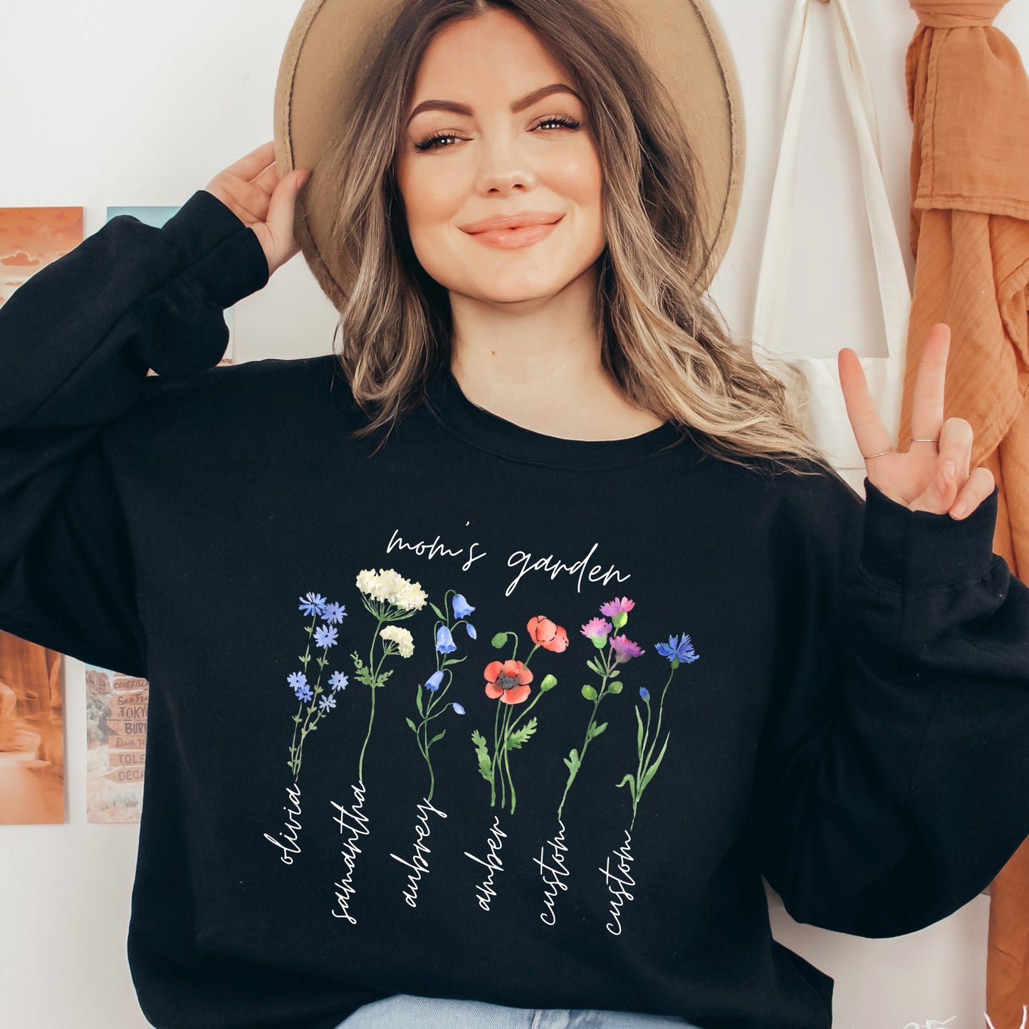 Mom's Garden is Her Children Customized Hoodie/Crewneck