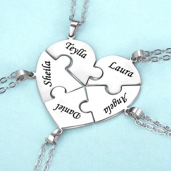 Heart Puzzle Necklace 2 - 8 Pieces💫