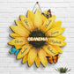 Family Sunflower Sign - Gift For Grandma Nana Mom Personalized