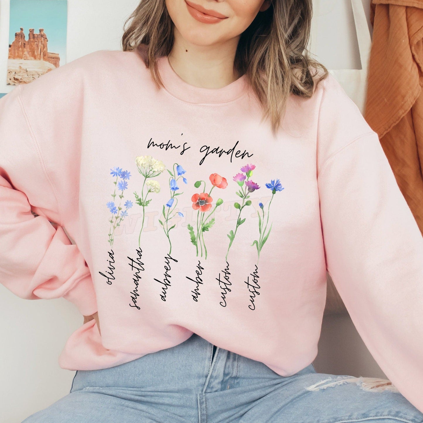 💫Mom's Garden is Her Children Customized Hoodie/Crewneck