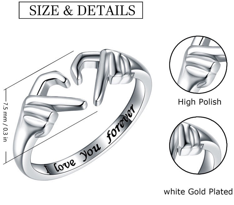 Compare Hearts Ring Love You Forever