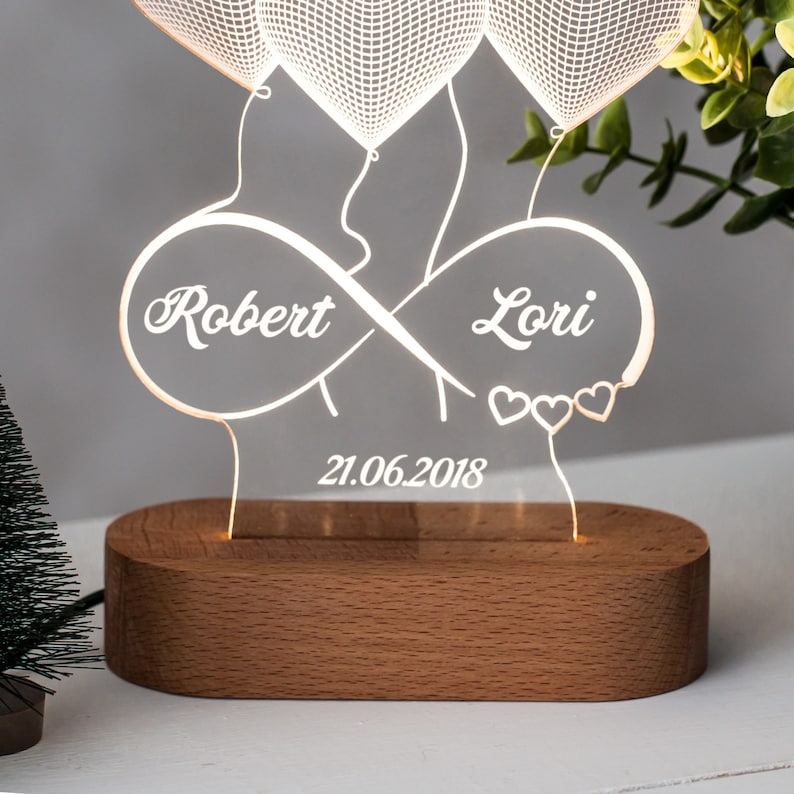 💖Personalized 3D Printed Lamp Gift💖