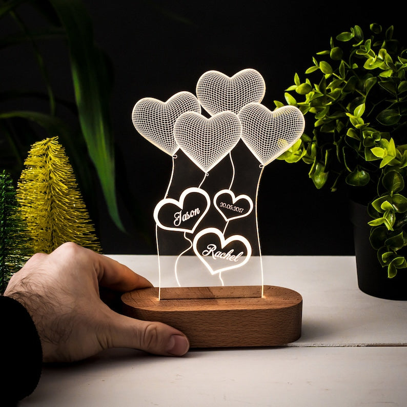 💖Personalized 3D Printed Lamp Gift💖