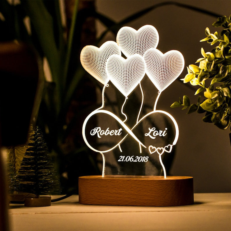 💖Personalized 3D Printed Lamp Gift💖