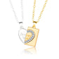 Hearts Always Connected Couples Necklace Set