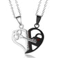 Heart-shaped Key Necklace Set