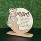 Cadeaux pour maman, grand-mère personnalisés en bois de cerisier - Acrylique - Plaque en bois de bouleau