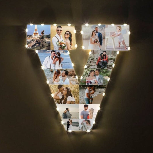 ✨Personalized Letter Photo Collage Lamp Letter  V